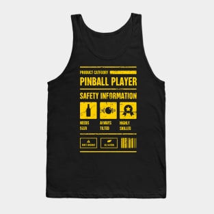 Pinball Player Safety Information Tank Top